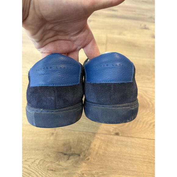 OLIVER CABELL 47 Low 1 Marine Blue Suede Tennis Shoe Sneaker Lace Up Blue main image 5